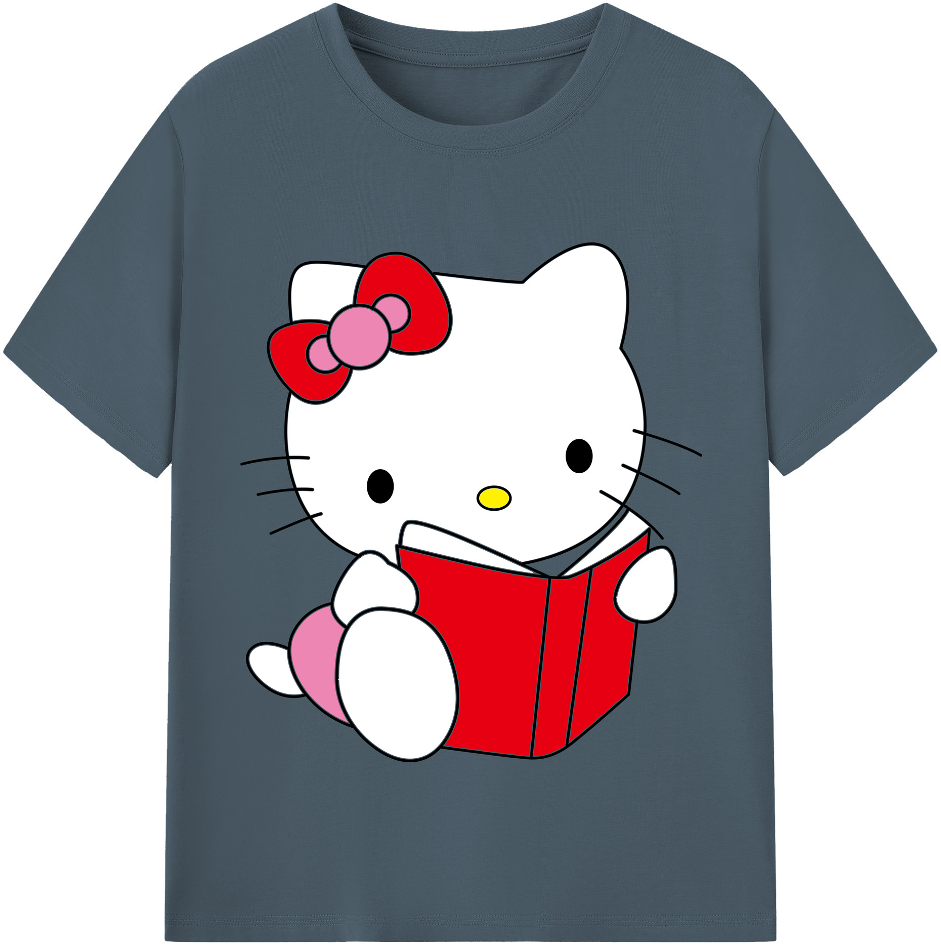 （画像用） Hello Kitty ハローキティ 綿100％半袖Tシャツ（フロントプリント）